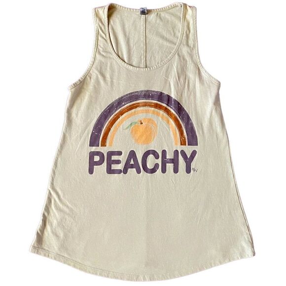 Delta Tan Peachy Rainbow Tank Top Size Small - Picture 1 of 4